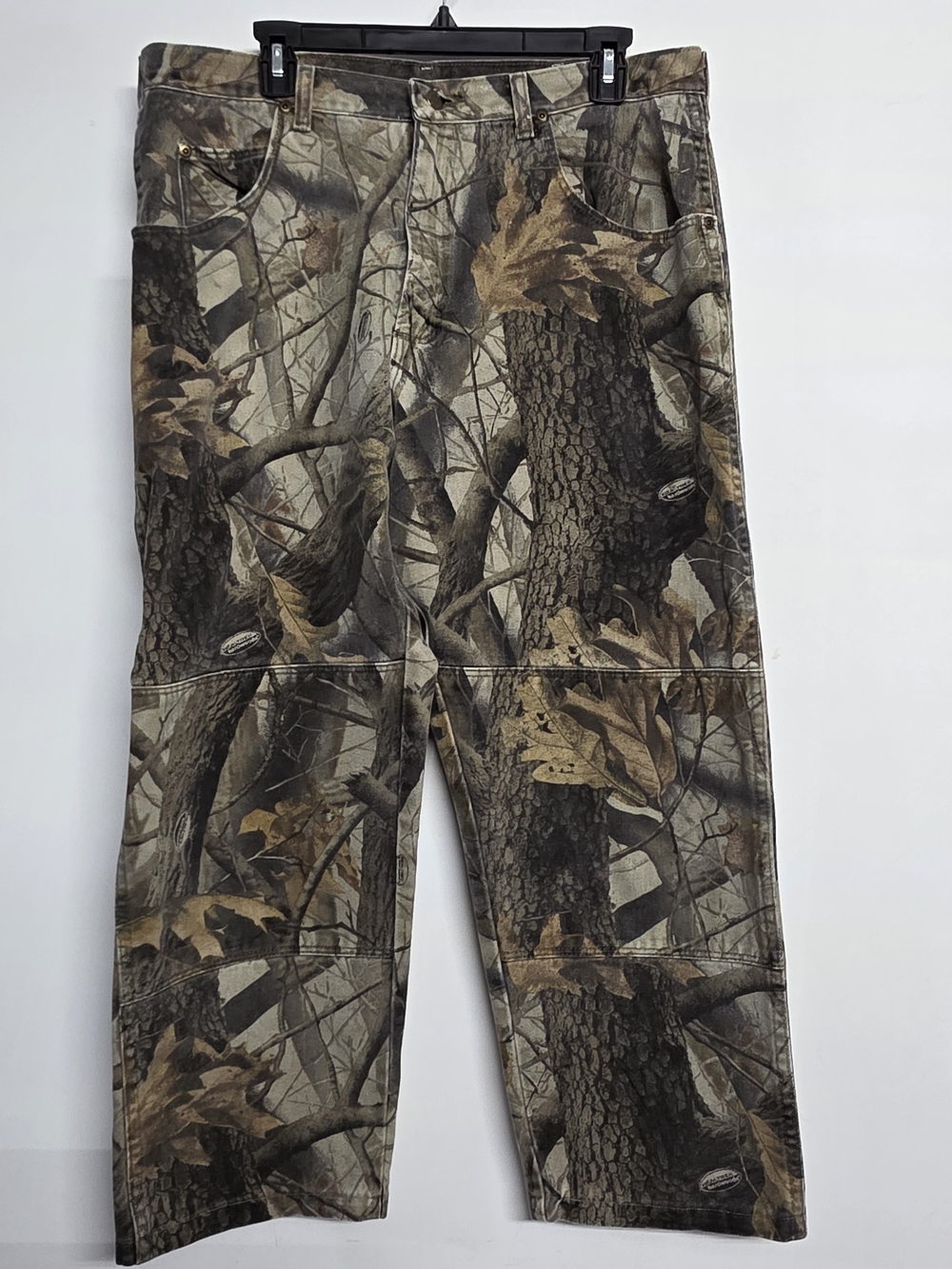 Wrangler Men's Camo Cargo Pants - Brown/Green Size 36x30 100%cotton